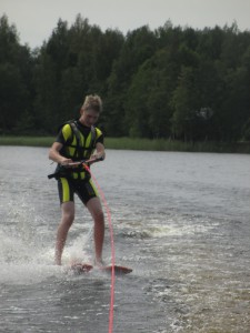 NCSC Patrik Joutsen Waterski Liperi kikkasuksilla 2014     